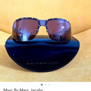 Marc By Marc Jacobs Black Studded Sunglasses